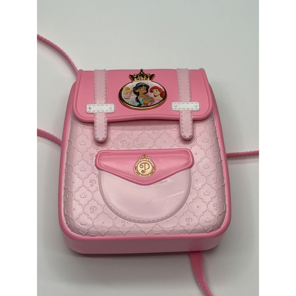 Disney Princess Pink Backpack Purse with Crown Charm for Kids‎